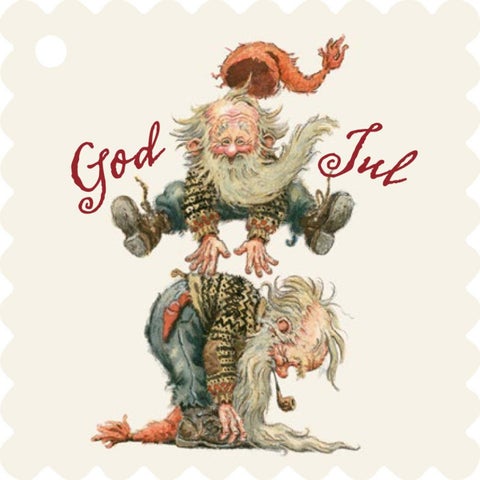 Gavemerkelapper Midthun m/tråd rifla kant