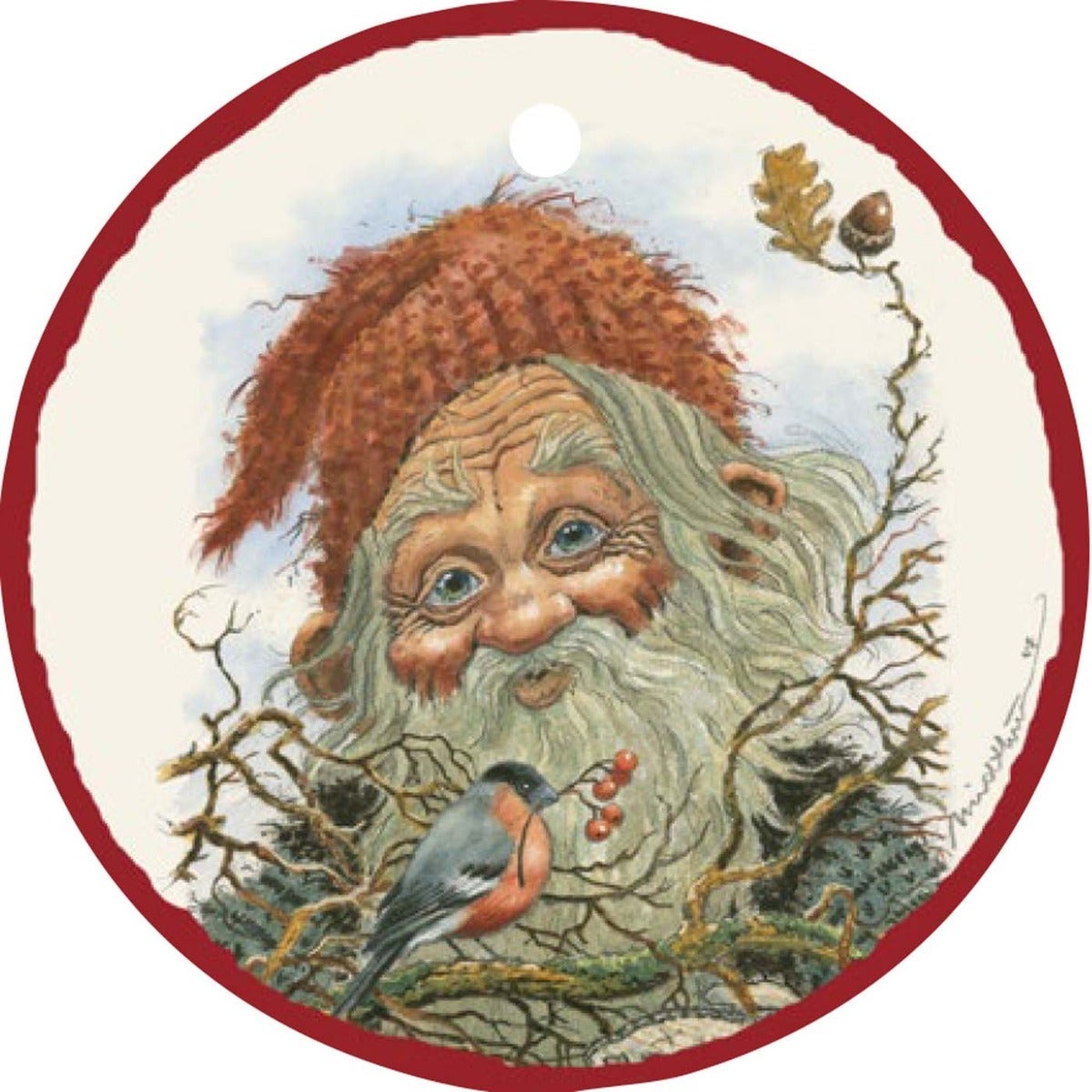 Gavemerkelapper Midthun m/tråd rund