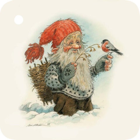 Gavemerkelapper Midthun m/tråd firkantet