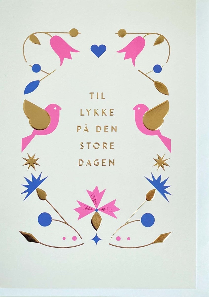 Kort Til lykke på den store dagen