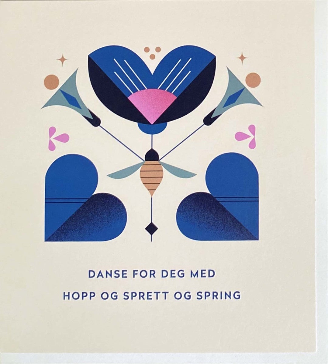 Kort Danse for deg blå