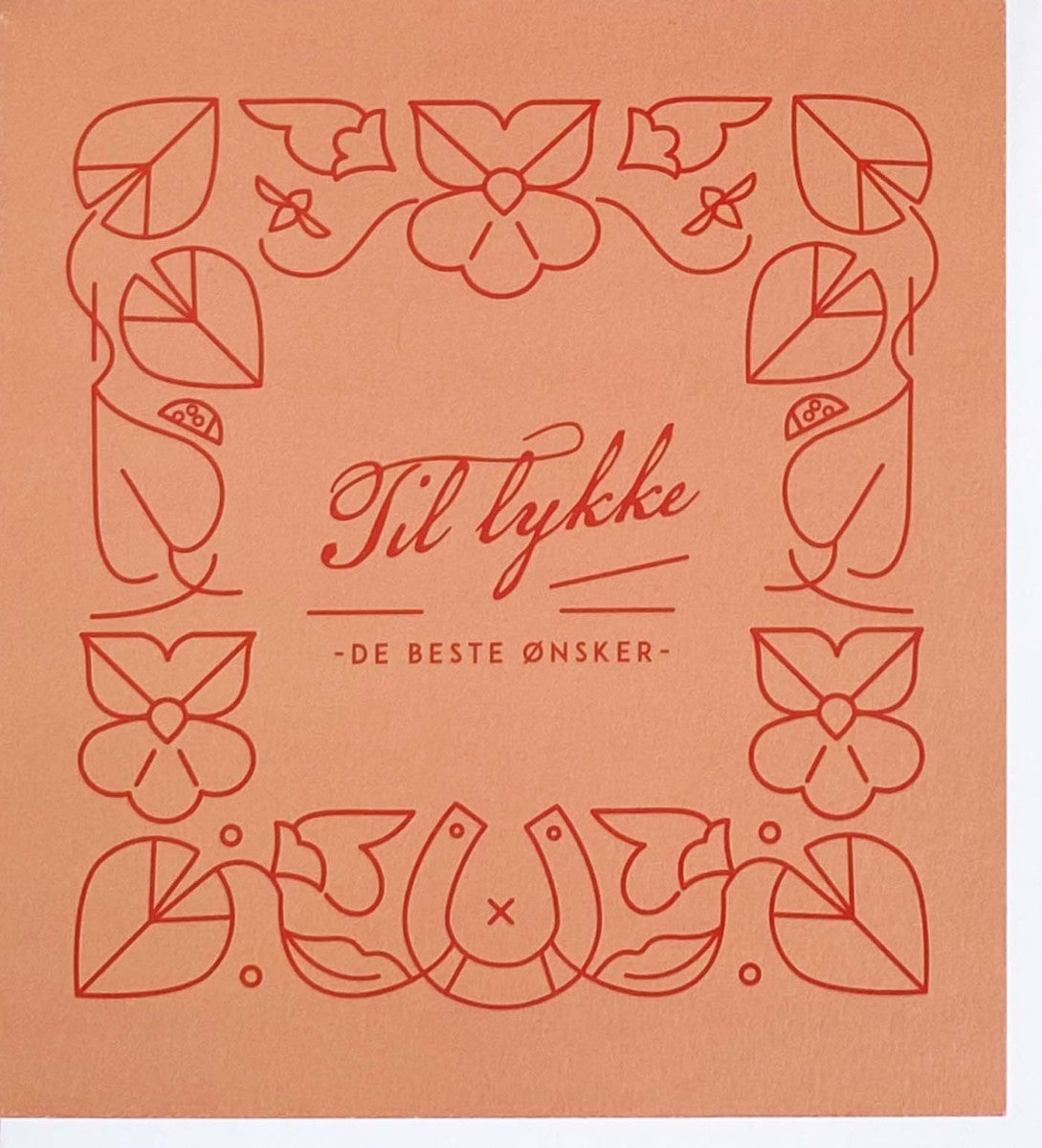 Kort Til lykke de beste ønsker