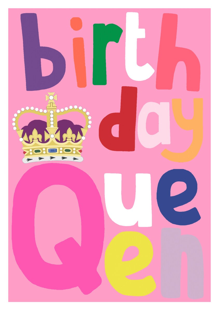 Kort Birthday Queen