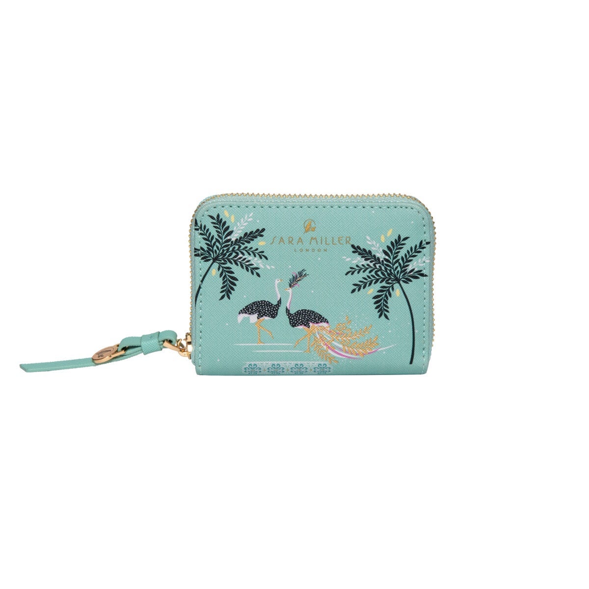 Lommebok Sara Miller Ostrich Mint S