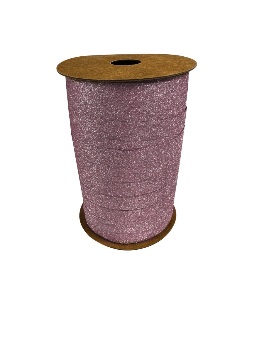 Gavebånd 100m x 10xm Rosa Glitter