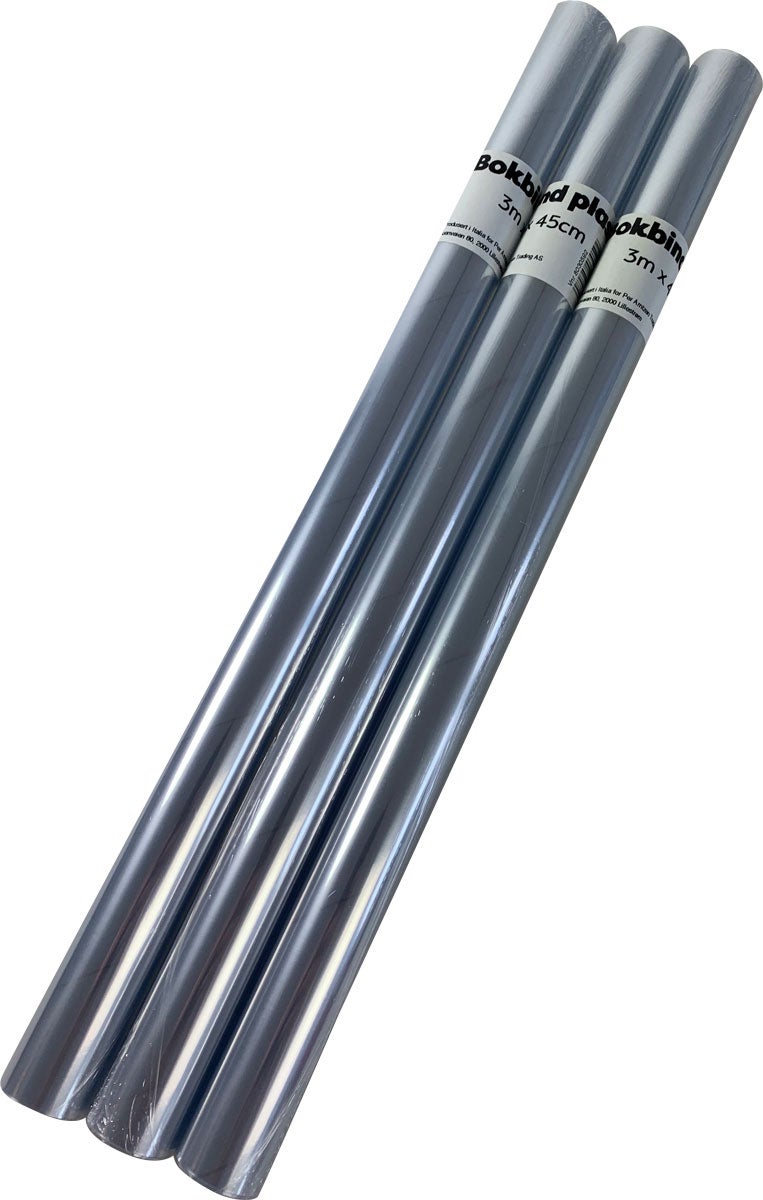 Bokbind Pat Plast 45cm x 3m klar