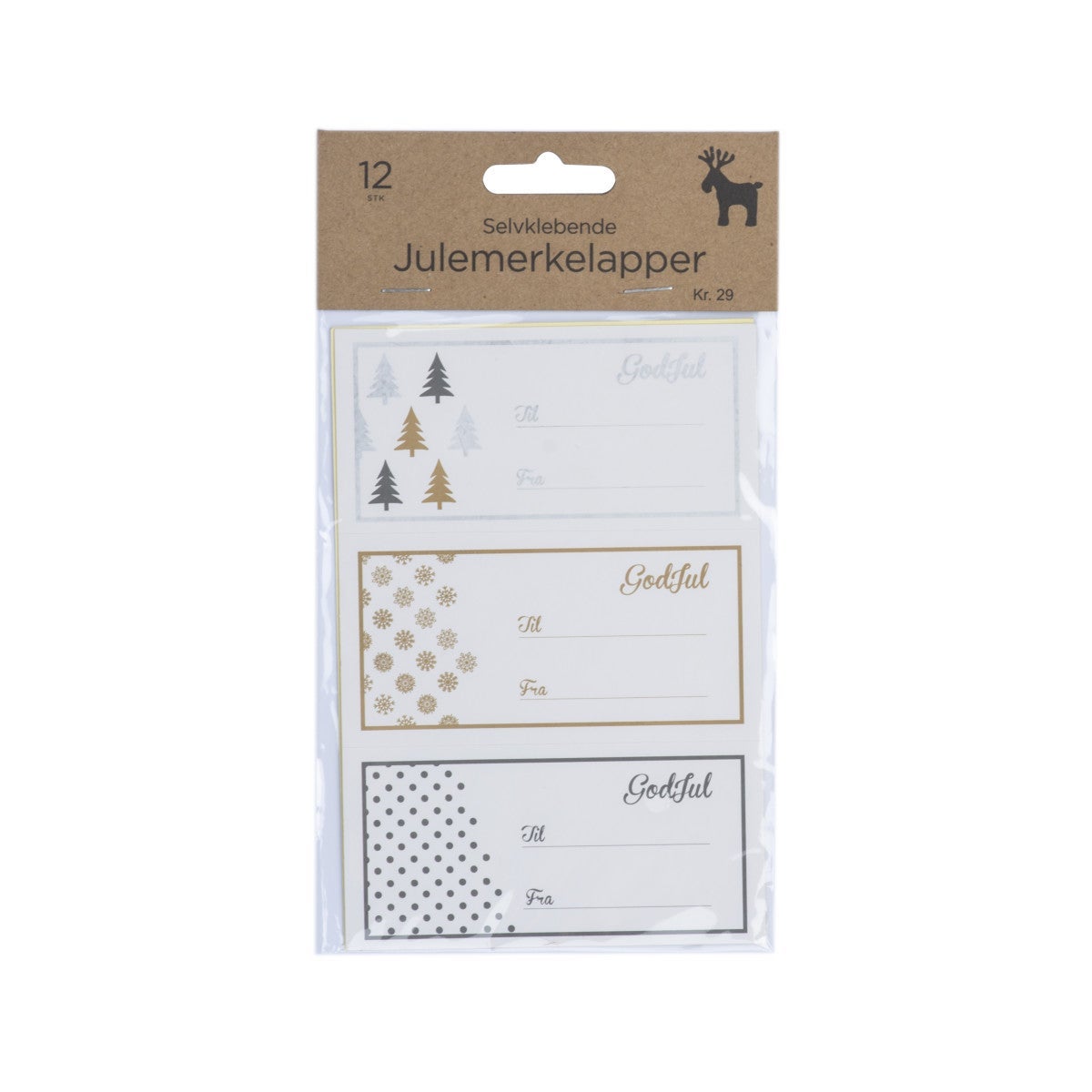 Merkelapper Selvklebende Tre 12 Stk