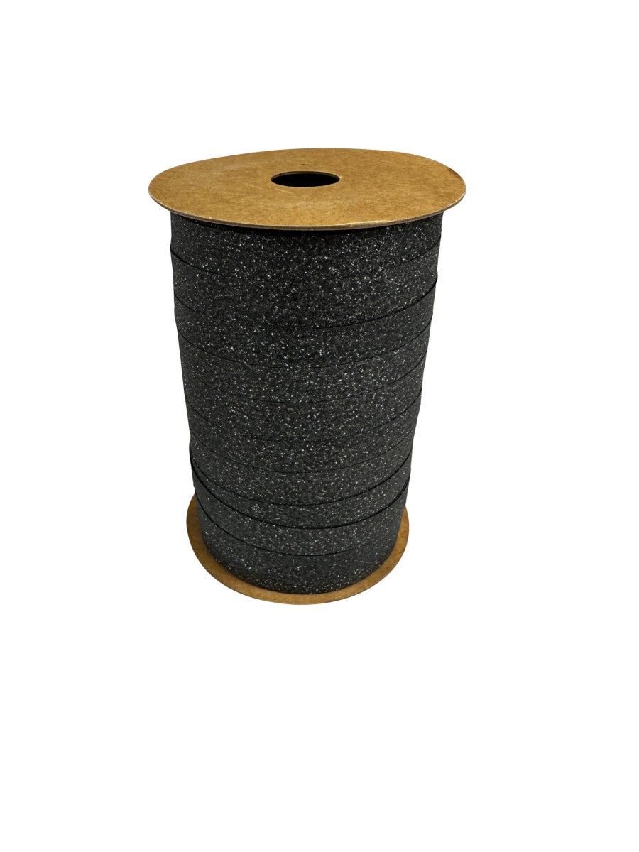 Gavebånd 100m x 10xm Sort Glitter