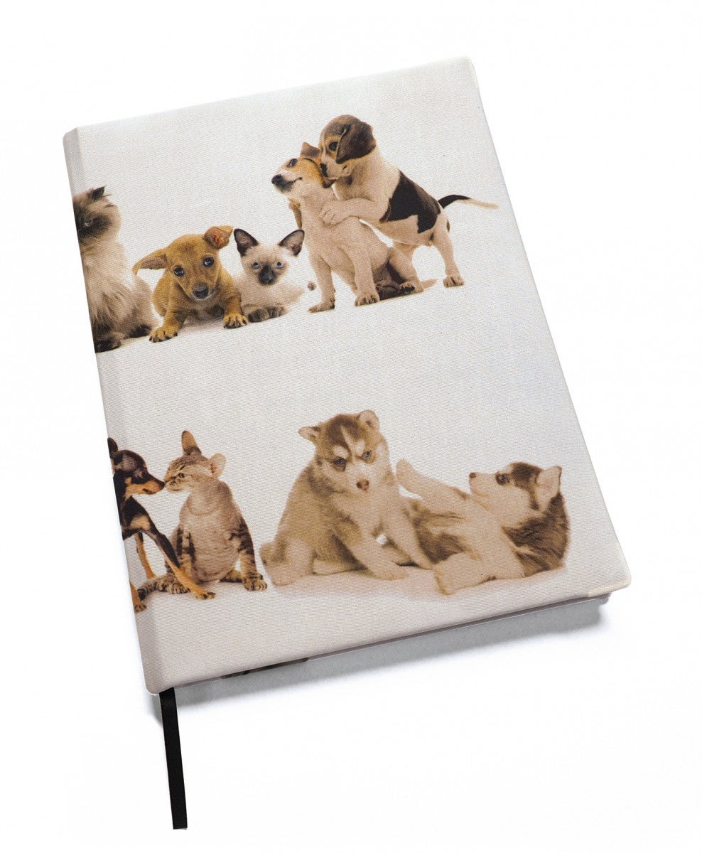 Bokbind Elastisk A4 m/bokmerke Hunder