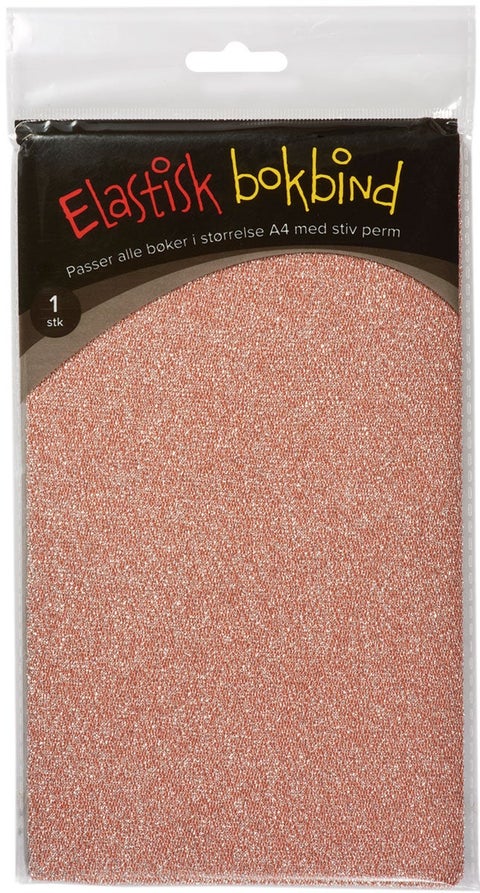 Bokbind Elastisk Glitter Orange