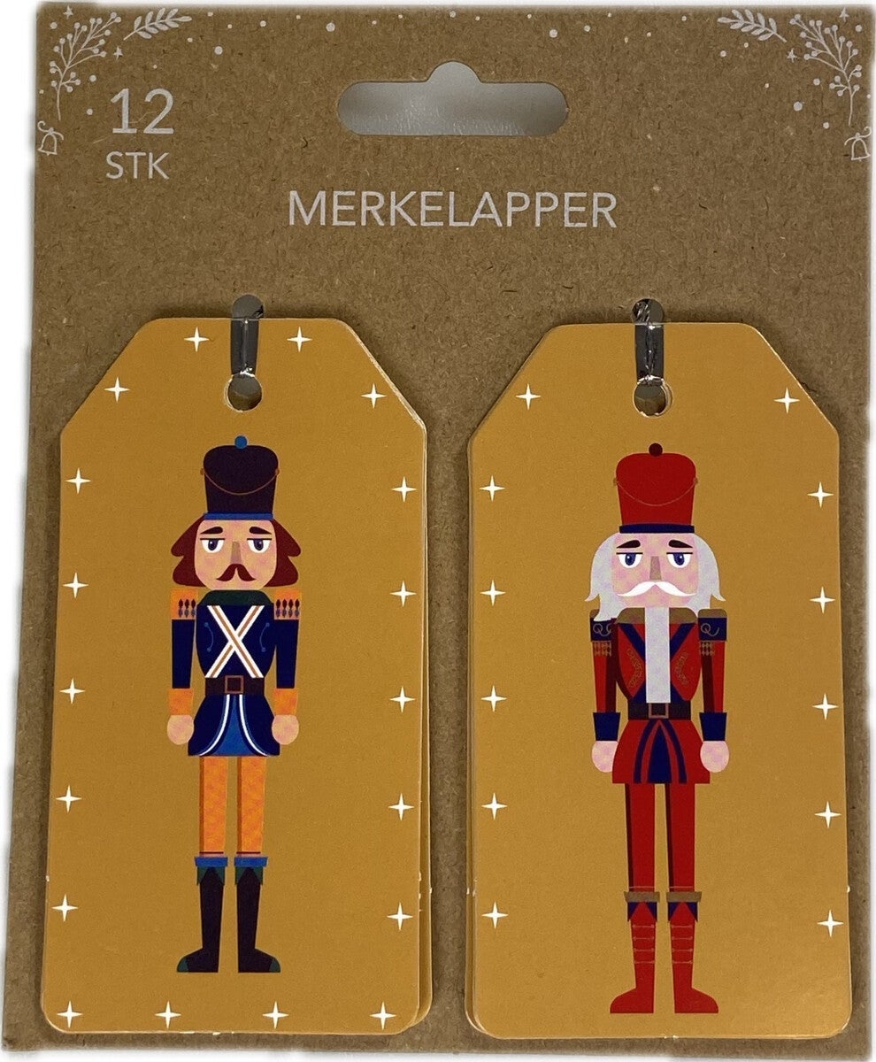 Merkelapper 12 Stk Nøtteknekker
