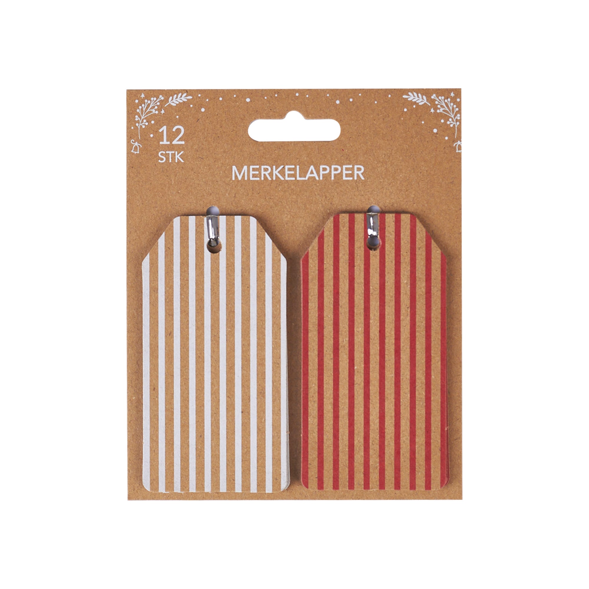 Merkelapper 12 Stk Lackrand