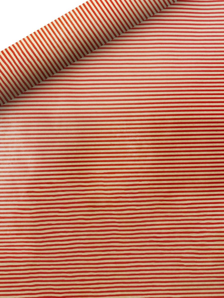 Gavepapir 5m Lackrand rød kvist