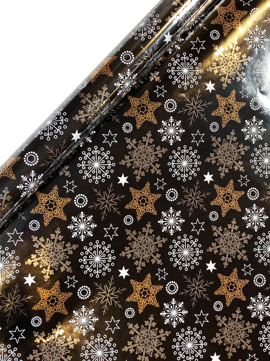 Gavepapir 2m Crystal svart