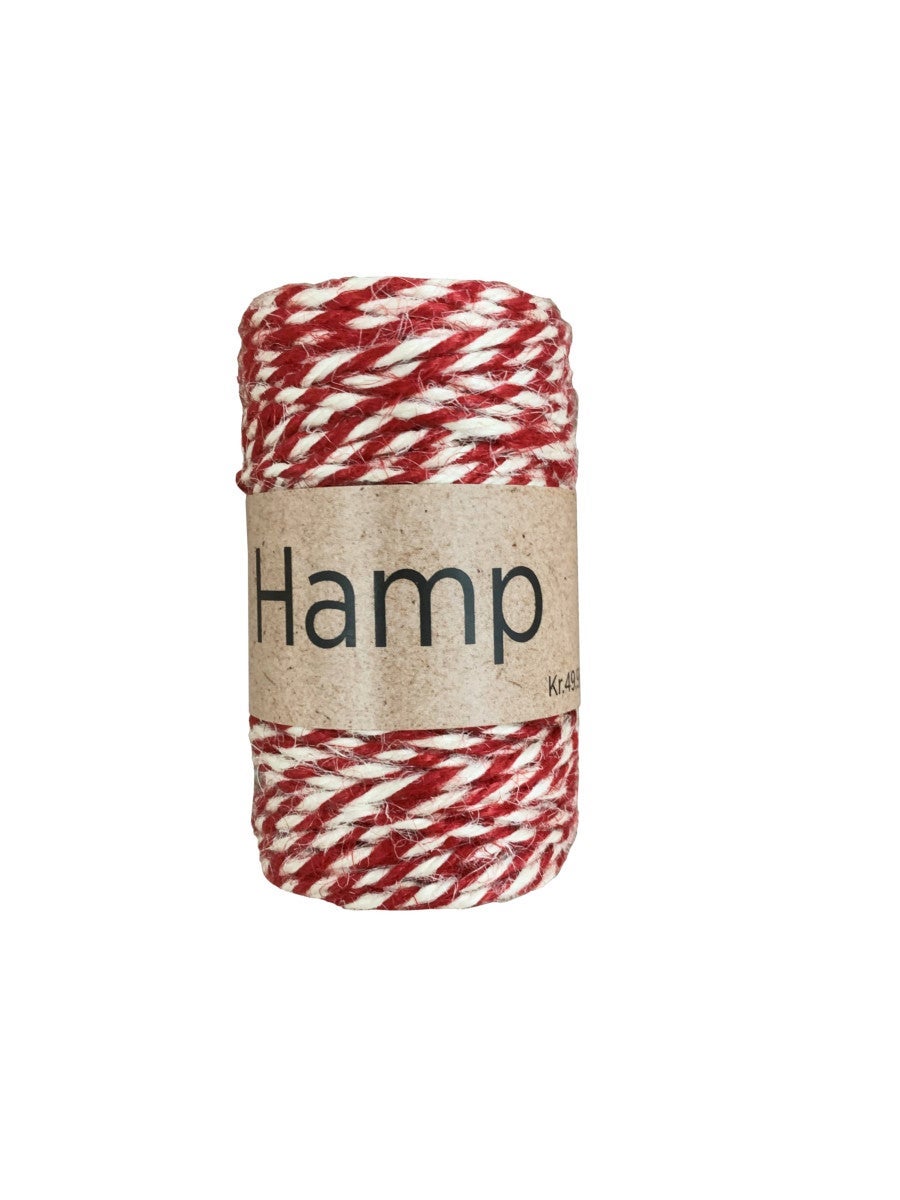 Hamp rød og hvit 30m