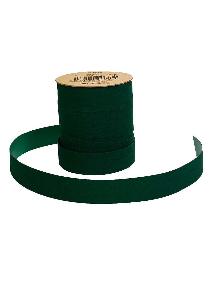 Gavebånd 10m x 20mm fløyel grønn