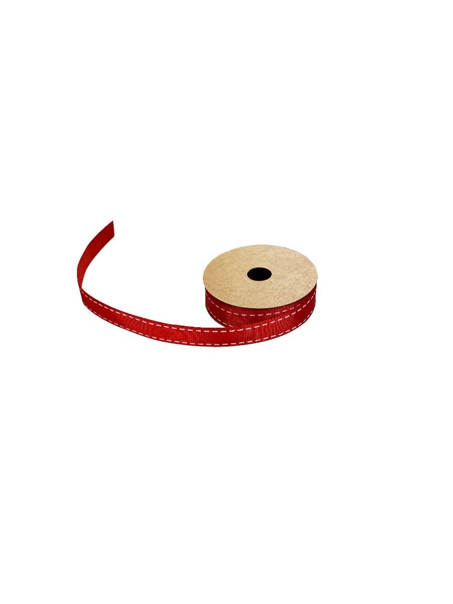Tekstilbånd 5m x 16mm Sting rød