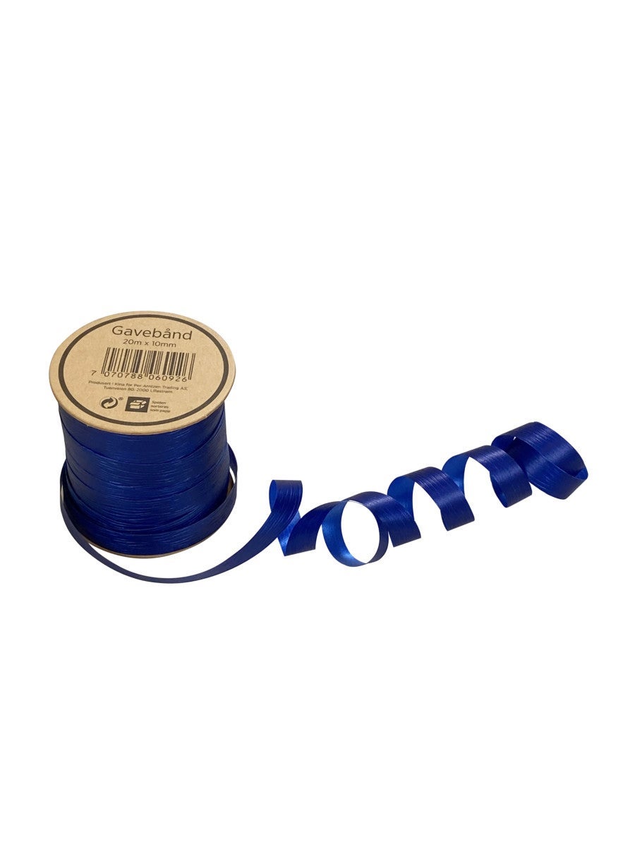 Gavebånd 20m x 10mm mørk blå