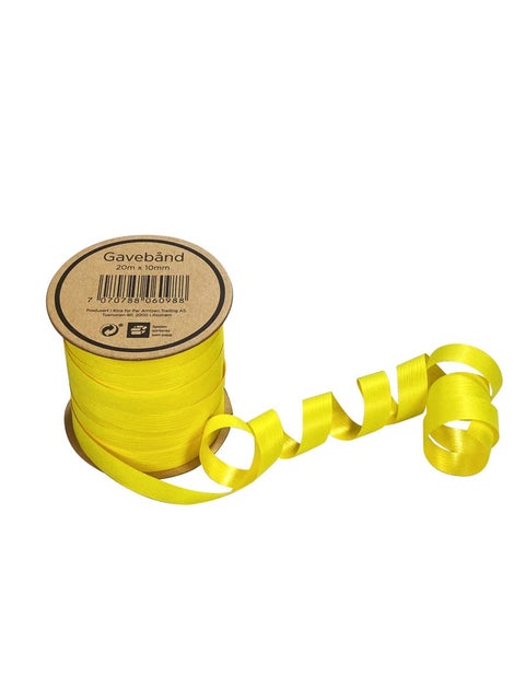 Gavebånd 20m x 10mm gul