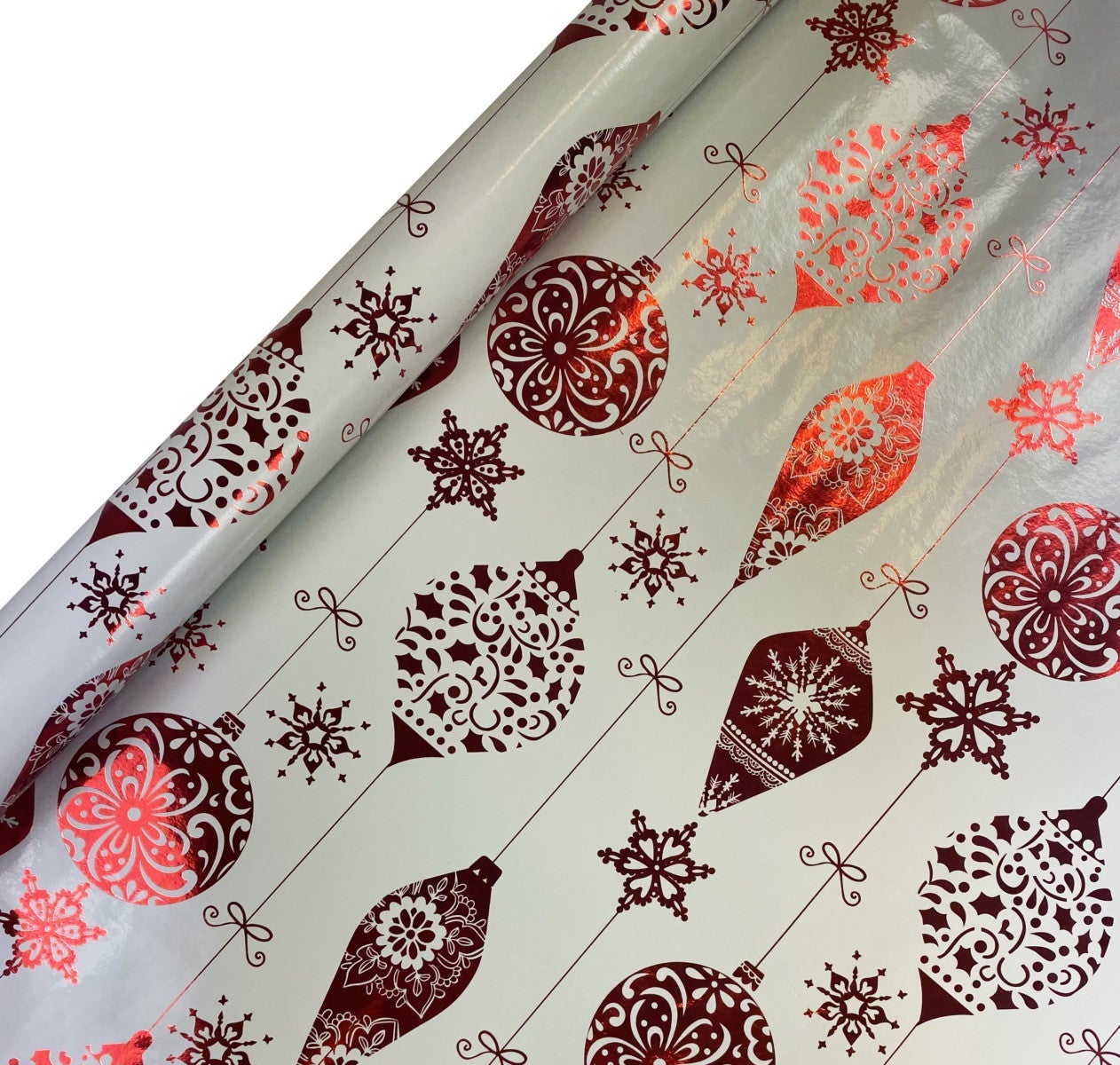 Gavepapir 2m Metallic Julekuler