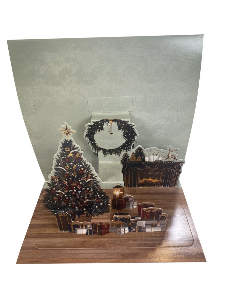 Julekort 3D pop up Juletre