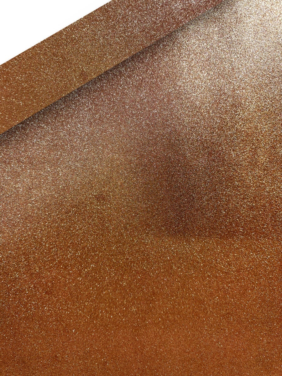 Gavepapir 2m Glitter Kobber