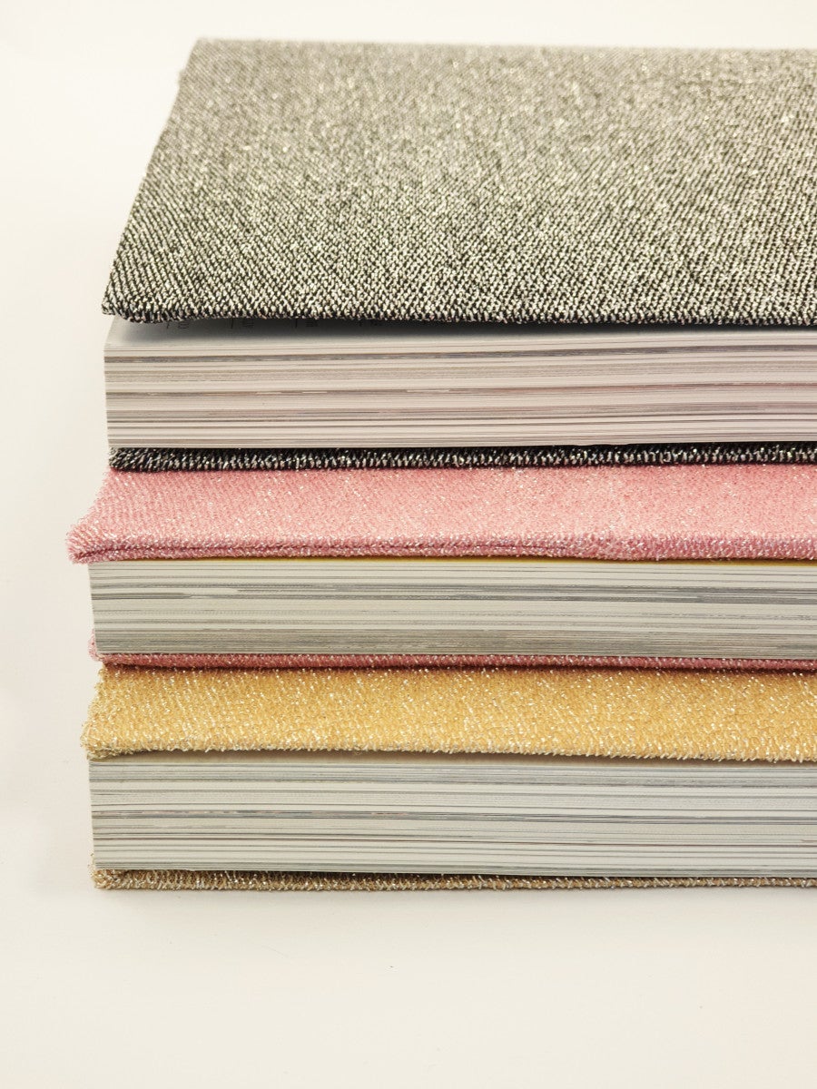 Bokbind Elastisk A4 Sølv Glitter