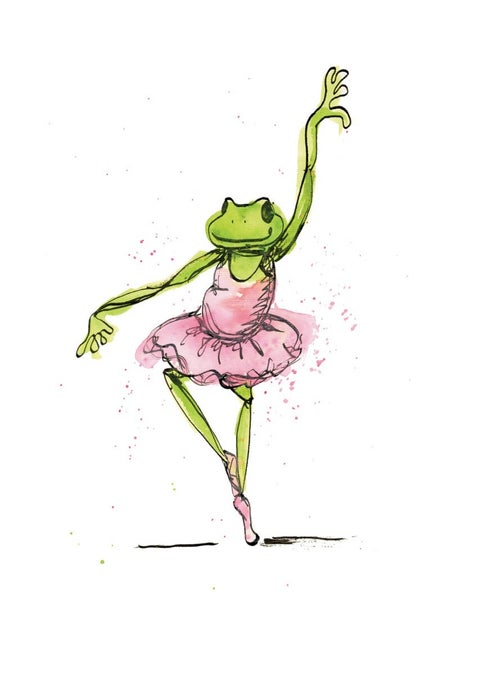 Kort Playing In The Puddles Dancing Frog