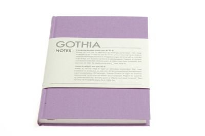 NOTATBOK A5 144 GOTHIA LINJ PURPLE GREY