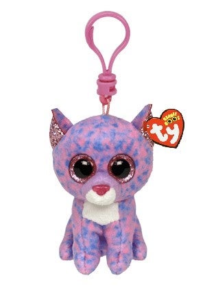 Bamse TY Cassidy Lavender Cat Clip