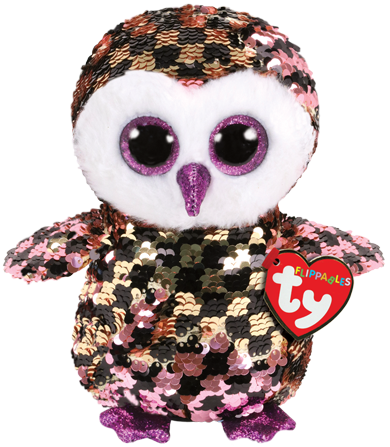 Bamse Ty Checks Rosa Sort Glitt Ugle Regular