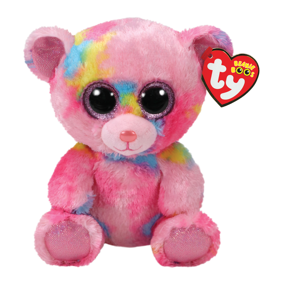 Bamse TY Franky Pink Multicolored Bear Regular