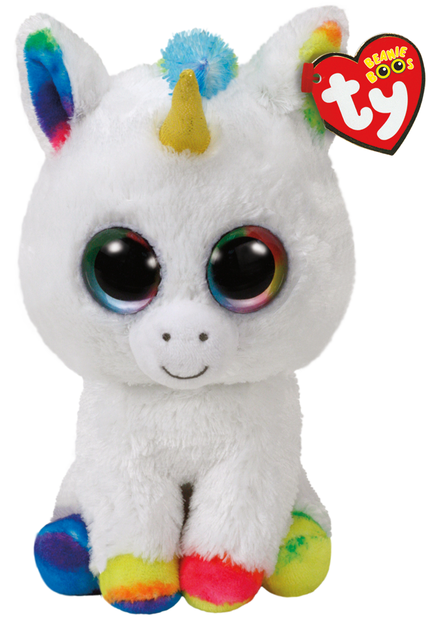 Bamse TY Pixywhite Unicorn Medium