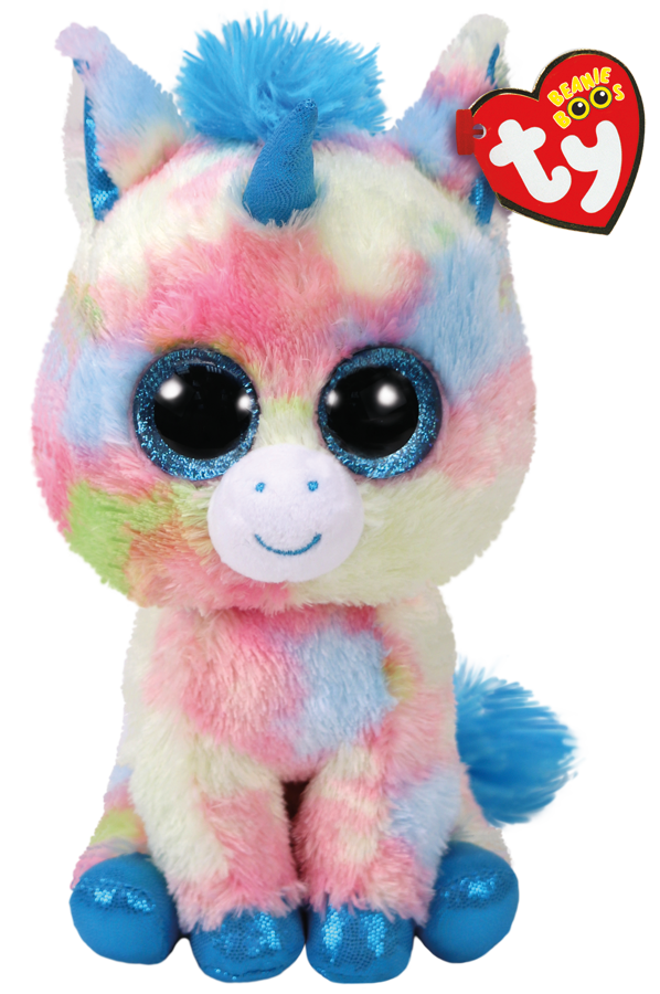 Bamse TY Blitz Blue Unicorn Medium