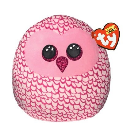 Bamse TY Pinky Pink Owl Squish 35Cm