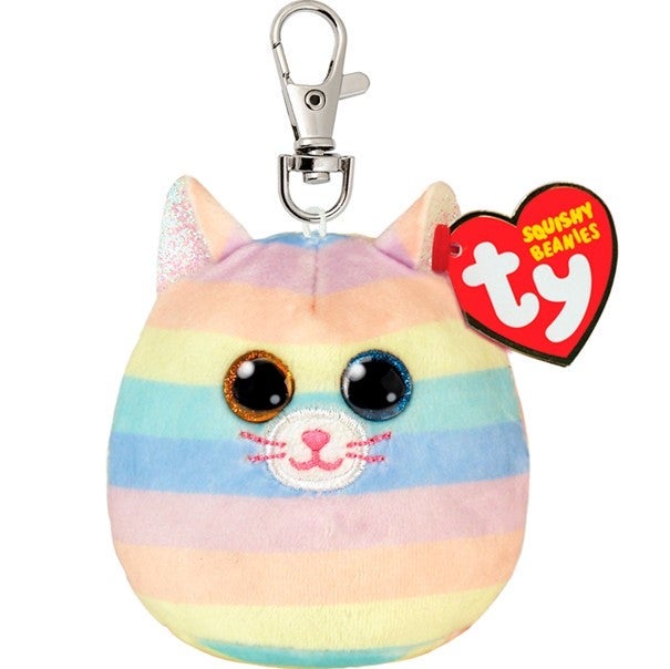 Bamse TY Heather Cat Squish Clip