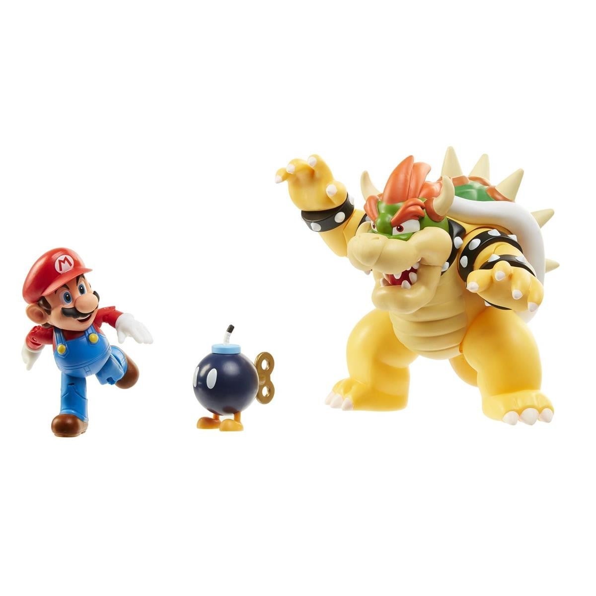 Super Mario 4 Inch Mario And Bowser