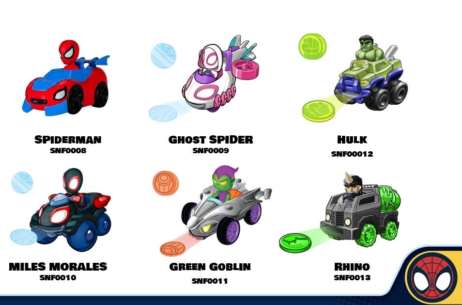 Spidey and friends Little vehicle m/disc 12cm