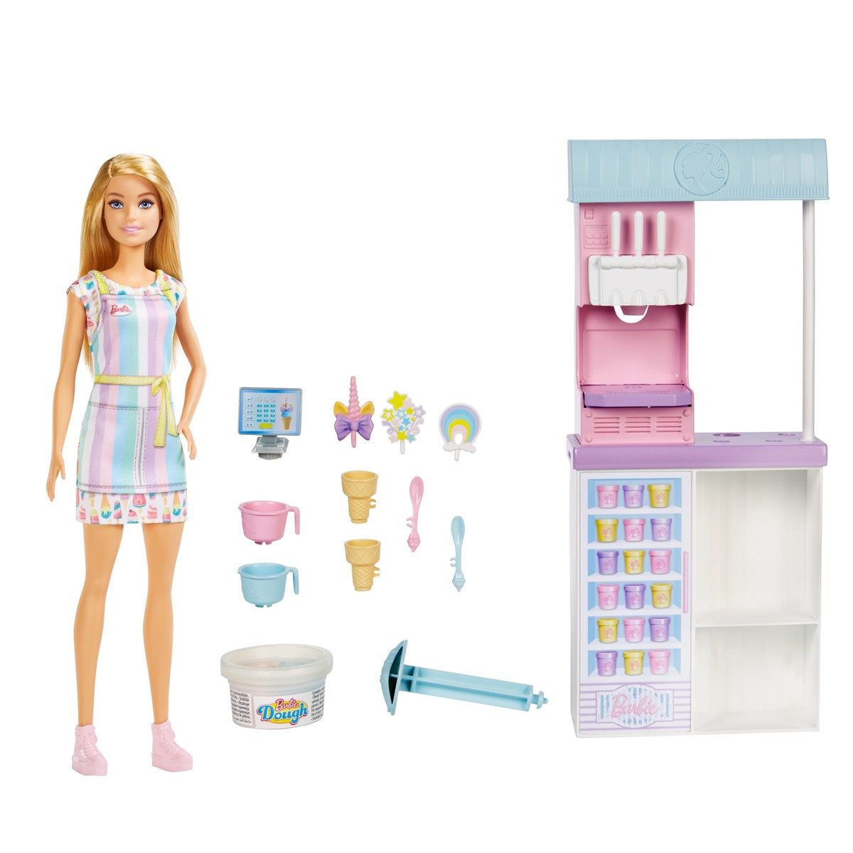 Barbie Ice Cream Shopkeeper Playset