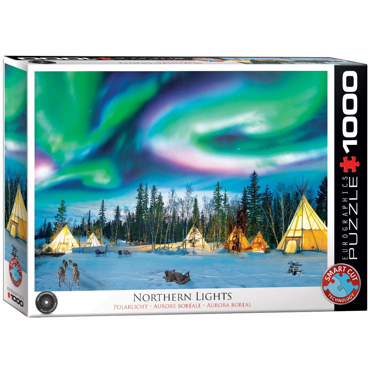 Puslespill 1000 Northern Lights Eurographics