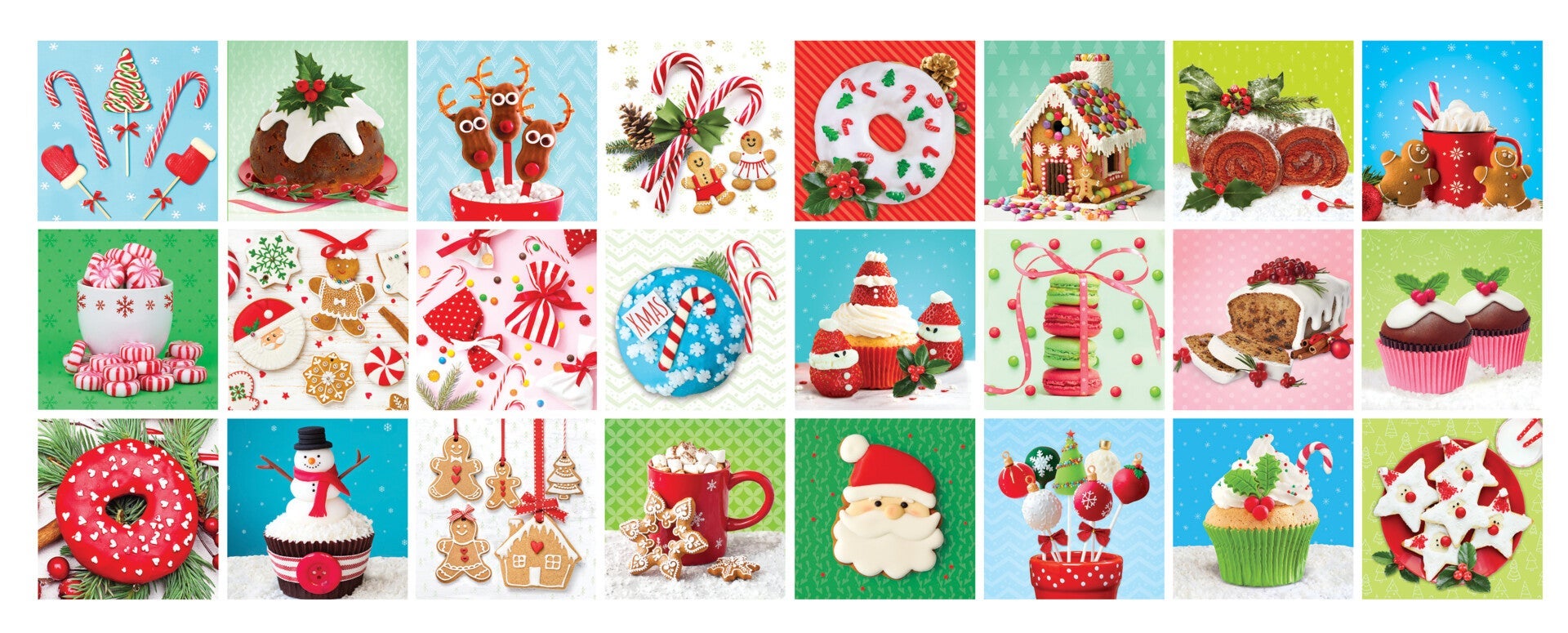 Puslespill 24x50 Adventskalender Christmas Sweets