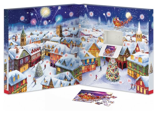 Puslespill 24x50 Adventskalender Christmas Memorie