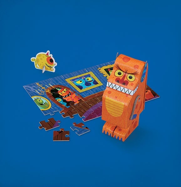 Puslespill 48 Creeture Monster Crocodile Creek