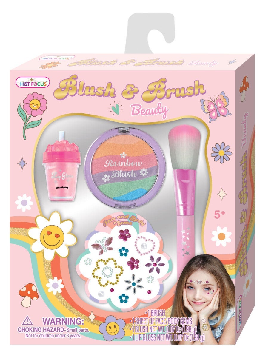 Blush og Brush Beauty Sett