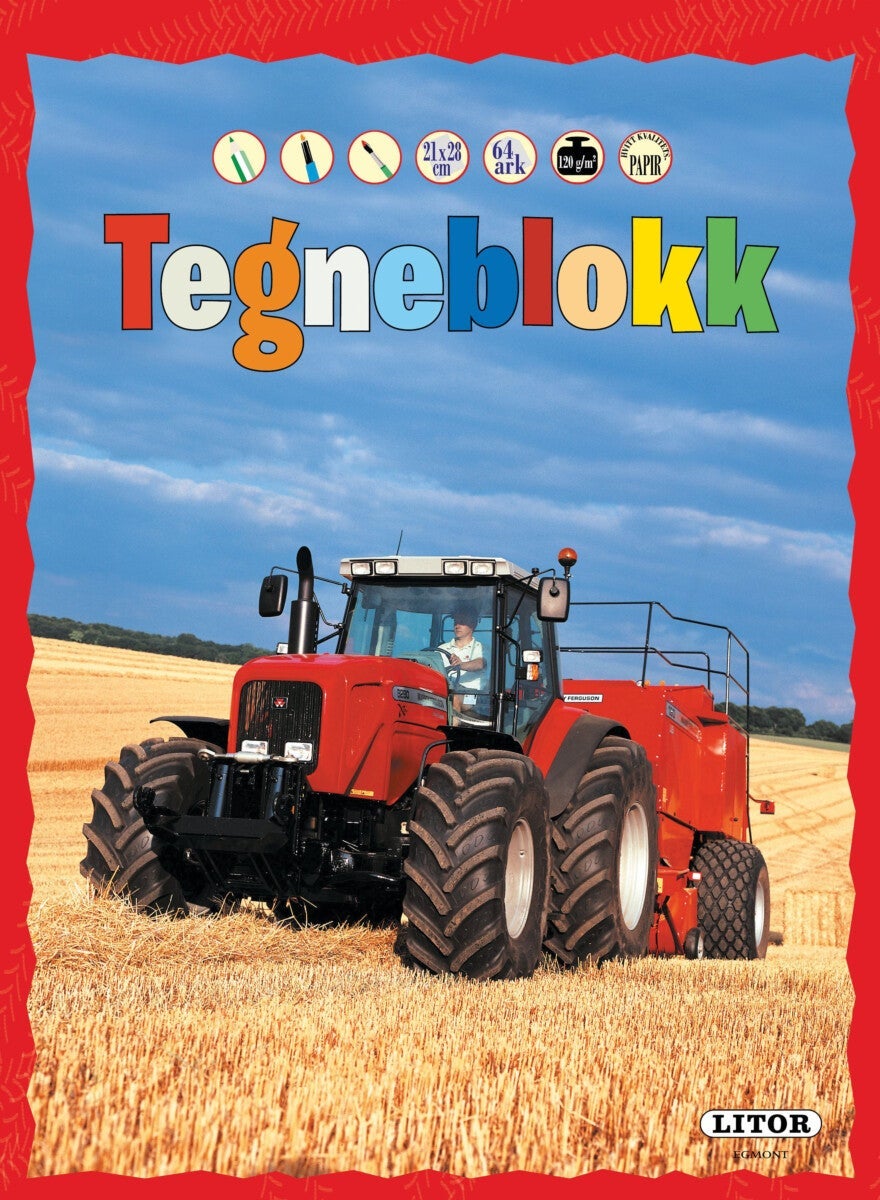 Tegneblokk Traktor