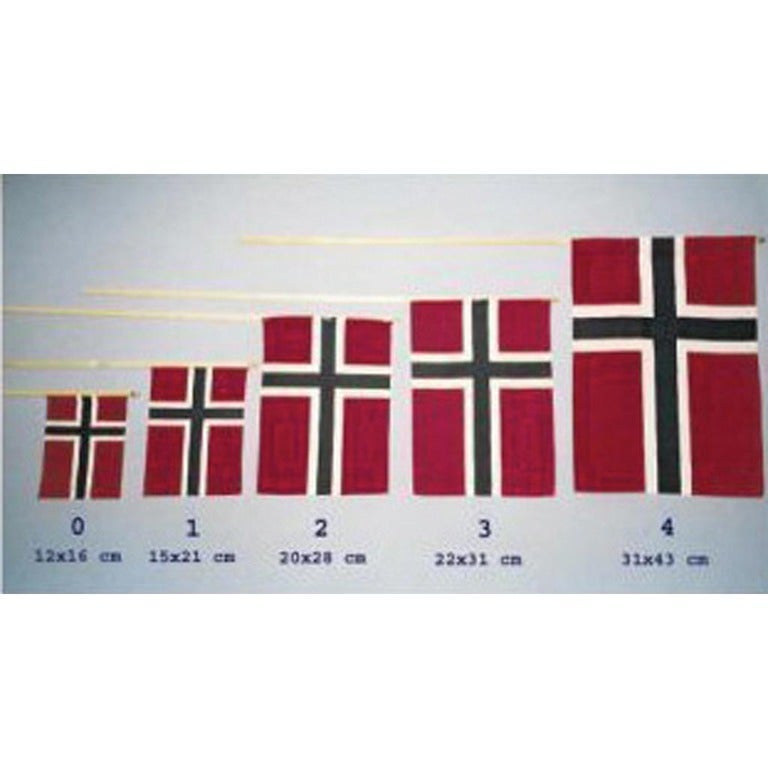 Flagg 20x28cm/Stang 65cm (nr 2)