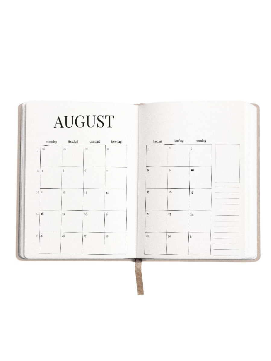 Studieplanlegger 25/26 Aveluna A5 Beige