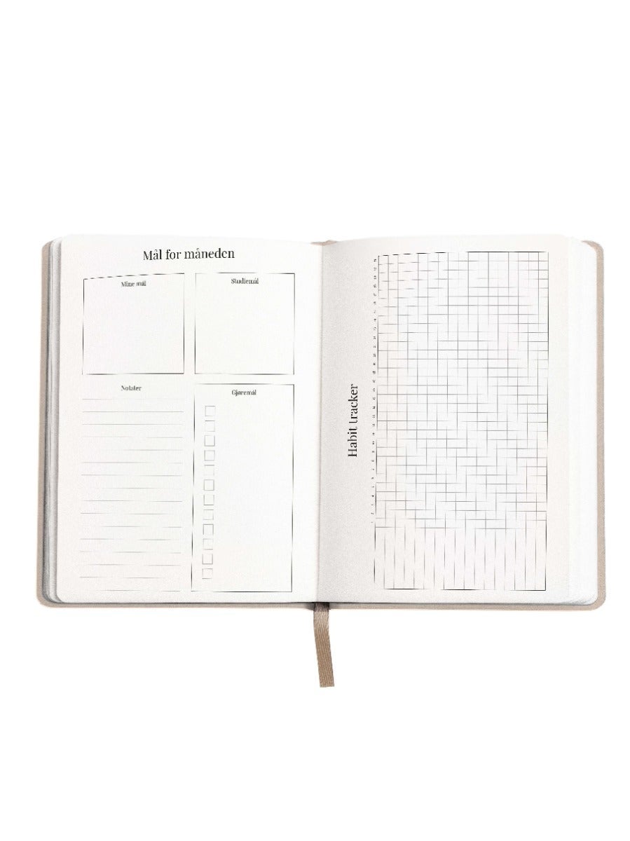 Studieplanlegger 25/26 Aveluna A5 Beige