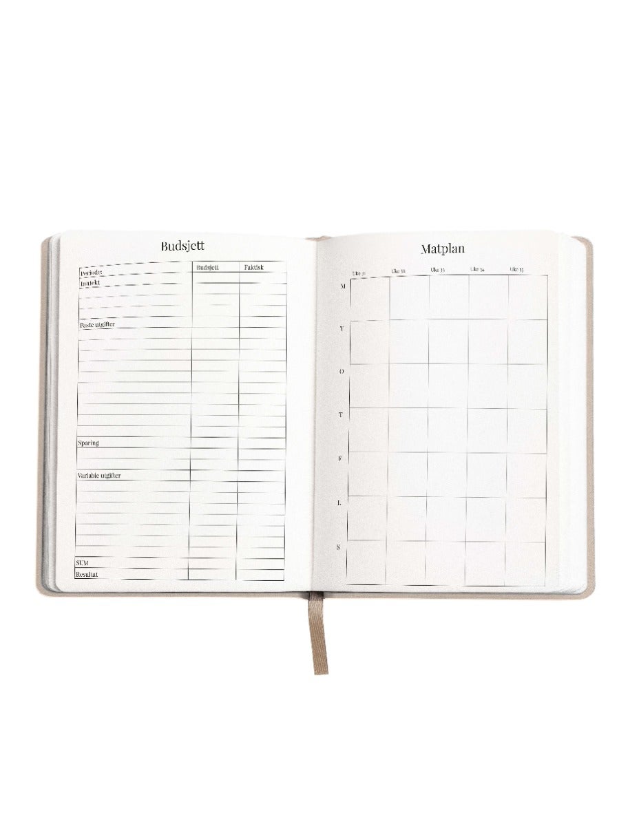 Studieplanlegger 25/26 Aveluna A5 Beige