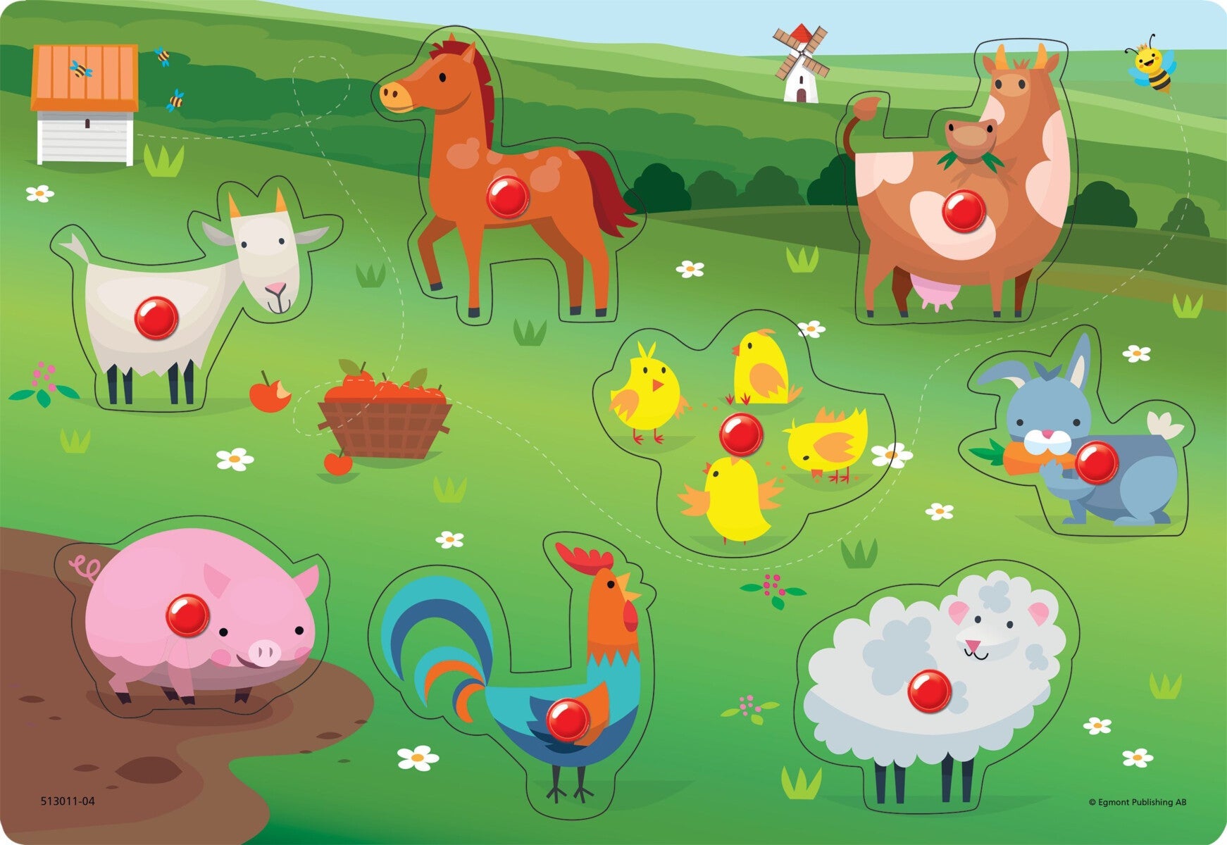 Knottepuslespill Bondegård 8 Biter